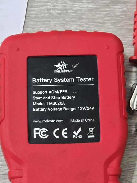 Tester baterie auto 12V/24V Melasta BT200 – 100–2000 CCA