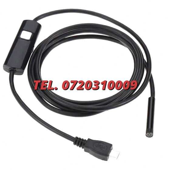 Dispozitiv Video Video Endoscop 2M Otg Water Resistant 5 5Mm Pentru Inspectie Video In Zone Greu Accesibile Cu Specificatii Conform Titlului