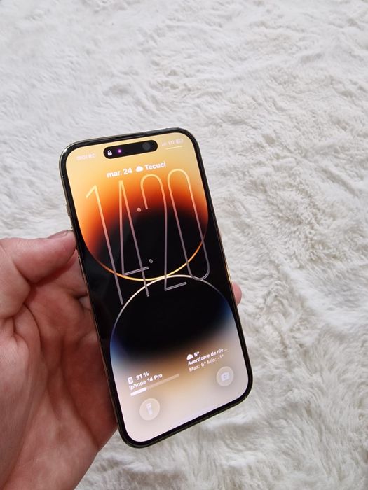 Iphone 14 Pro Gold 128Gb Perfecta Stare De Functionare