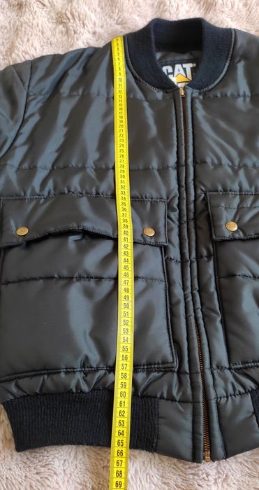 Jachetă / geaca Vintage CAT Caterpillar Bomber Matlasată – Made in USA