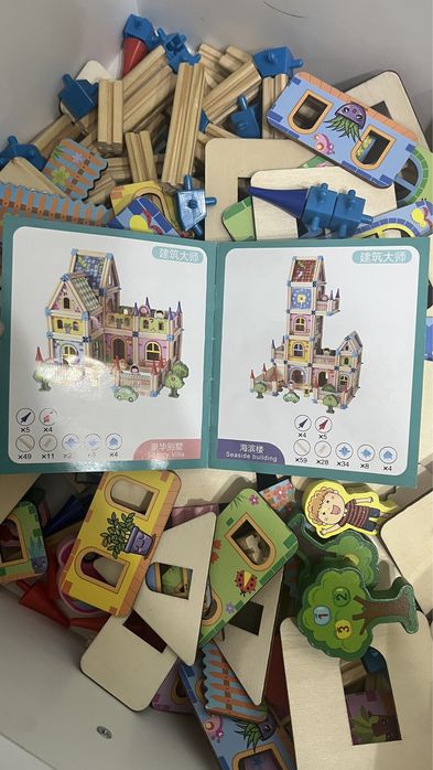 Деревянный конструктор Дом, Замок