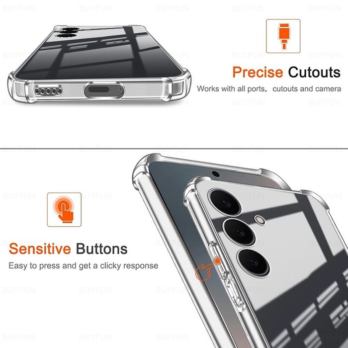 Samsung S25FE силиконов кейс+стъклен протектор -протектор за камерата