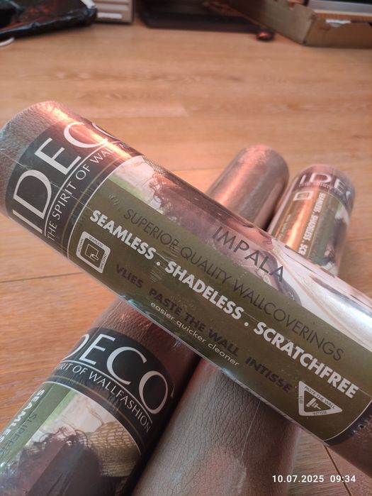 Бельгийские обои Ideco под "кожу"