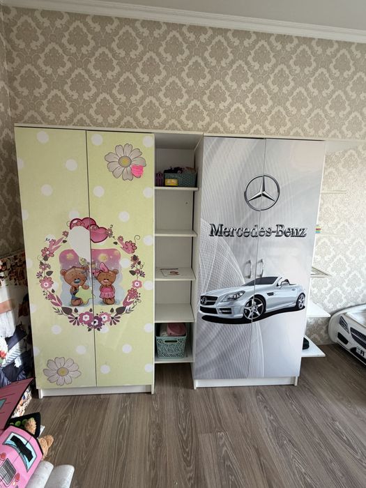 3 детский кроват 2 шкаф