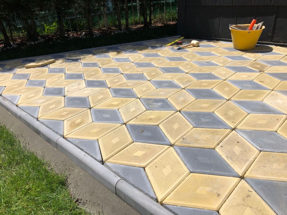 Pavaj Pavele Pavaje model Romb 3D. Pentru gradina si piscina