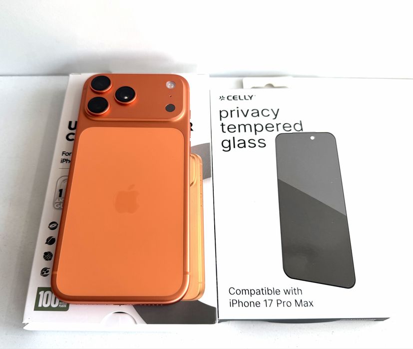 НОВ! iPhone 17 Pro Max 256GB Cosmic Orange ГАРАНЦИЯ!