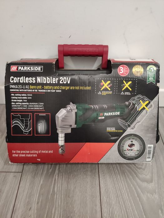 Foarfeca de tabla Parkside pe baterie de 20 V