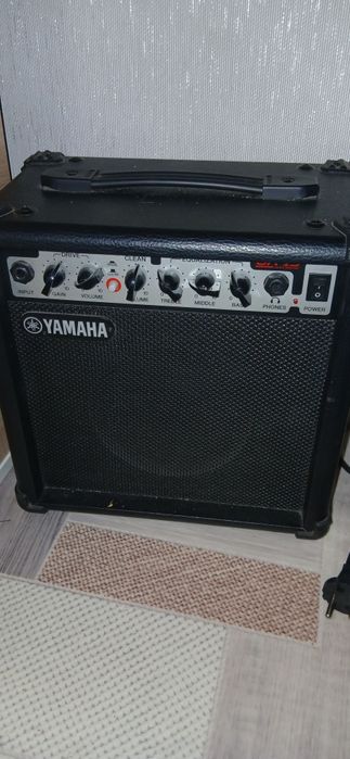 Электрогитара, с комбоусилителем