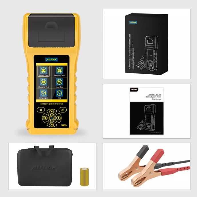Тестер АКБ Autool BT-760 с термопринтером