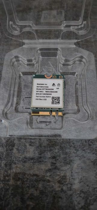Продавам Мрежова карта Mediatek MT7922 WiFi6 и WiFi6E
