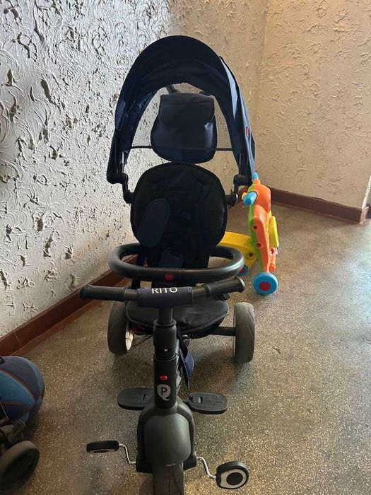 Tricicleta pliabila QPlay Rito+, Albastru