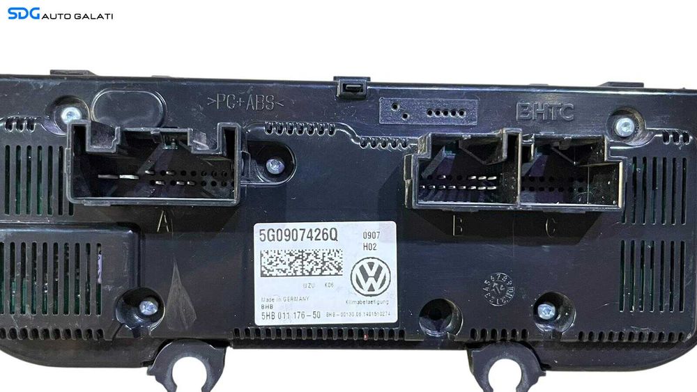 Panou Modul Unitate Comanda AC Aer Conditionat Clima Climatronic Volkswagen Golf 7 2013 - 2017 Cod 5G0907426Q [LC1204]