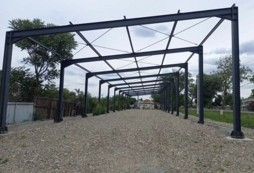 Vând hală metalică lucrăm fără avans Asiguram si montaj