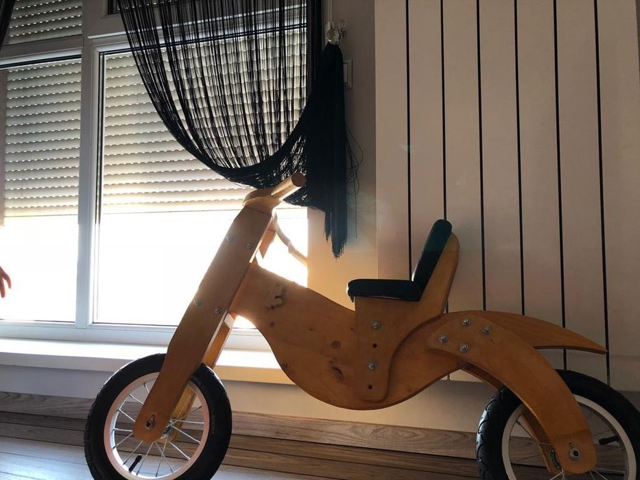 Bicicleta lemn copii