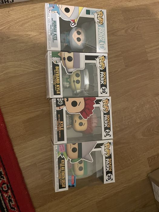 4 funko pops - south park