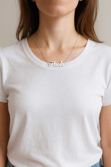 Колие с име изработено изцяло от сребро 925
ПЕРСОНАЛИЗИРАНО