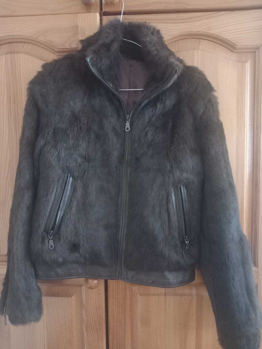 Дамско яке с естествен косъм