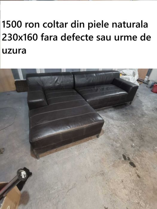 Coltar din piele naturala