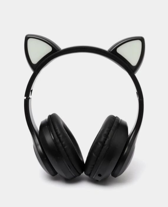 Беспроводные наушники светящимися кошачьими ушками