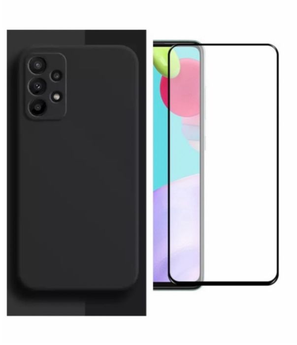 Husa Guard Interior Catifea si Folie Sticla Samsung A72/A52S/A53/A56