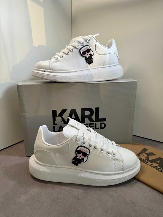 Adidasi KARL LAGERFELD White , Produs Nou - Full Box, Premium Unisex