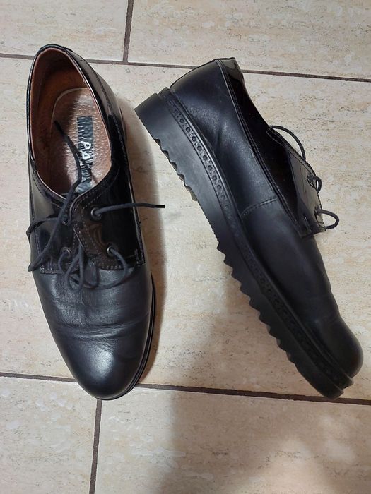 Pantofi piele dama negri