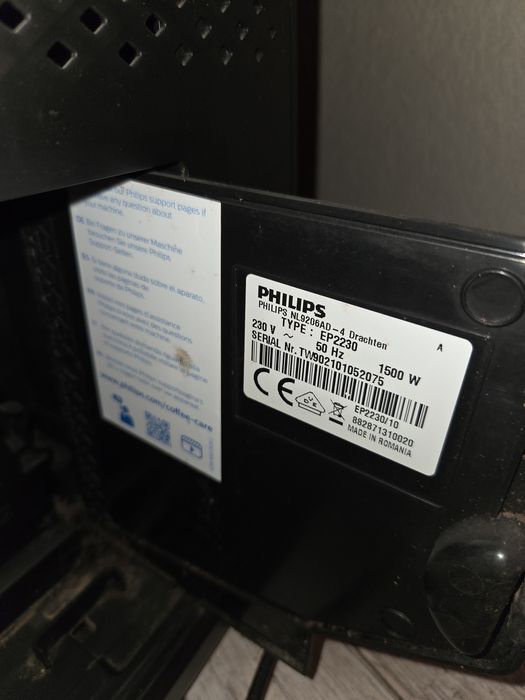 Expresor cafea Philips, înfundat