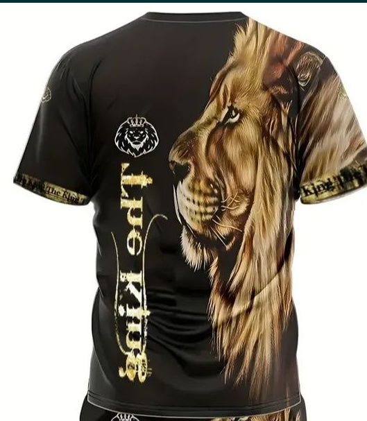 Tricou barbati marimea M imprimeu 3D “The lion king” nou