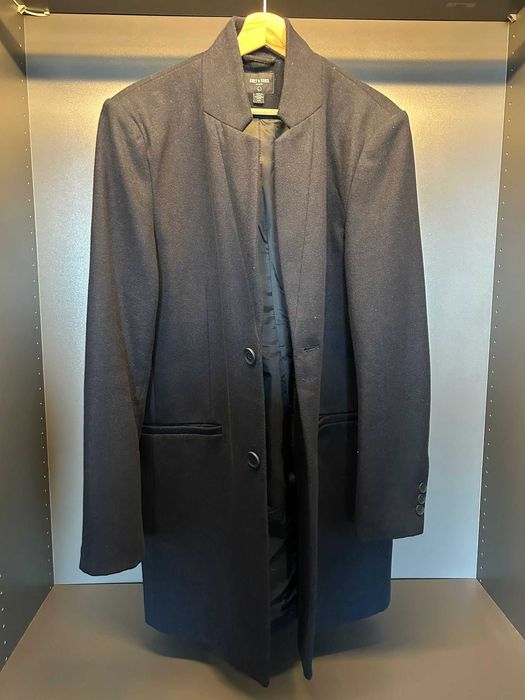 Palton Barbatesc, Only & Sons, Marimea L, Albastru inchis, Slim Fit