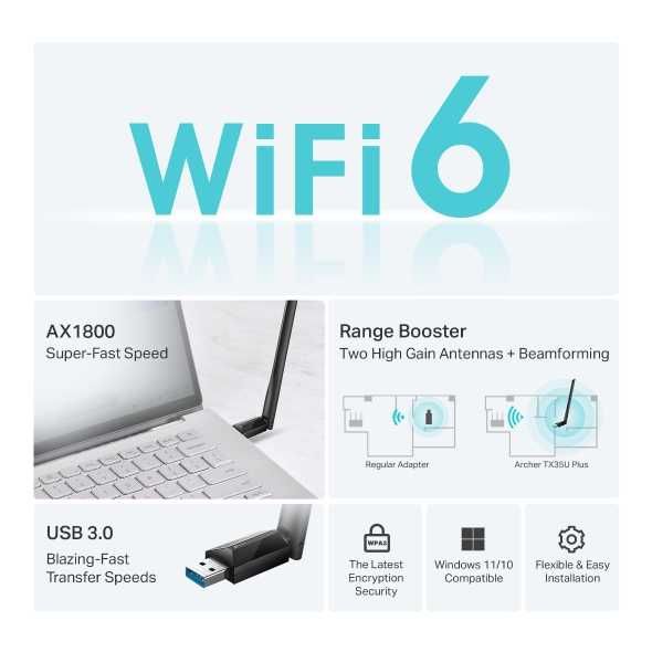 USB с поддержкой Wi‑Fi TP-Link Archer X20U/Plus/H/30U Plus/35U Plus*-*