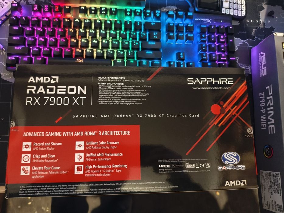 Rx 7900xt 20GB/320bit  срочно не дорого