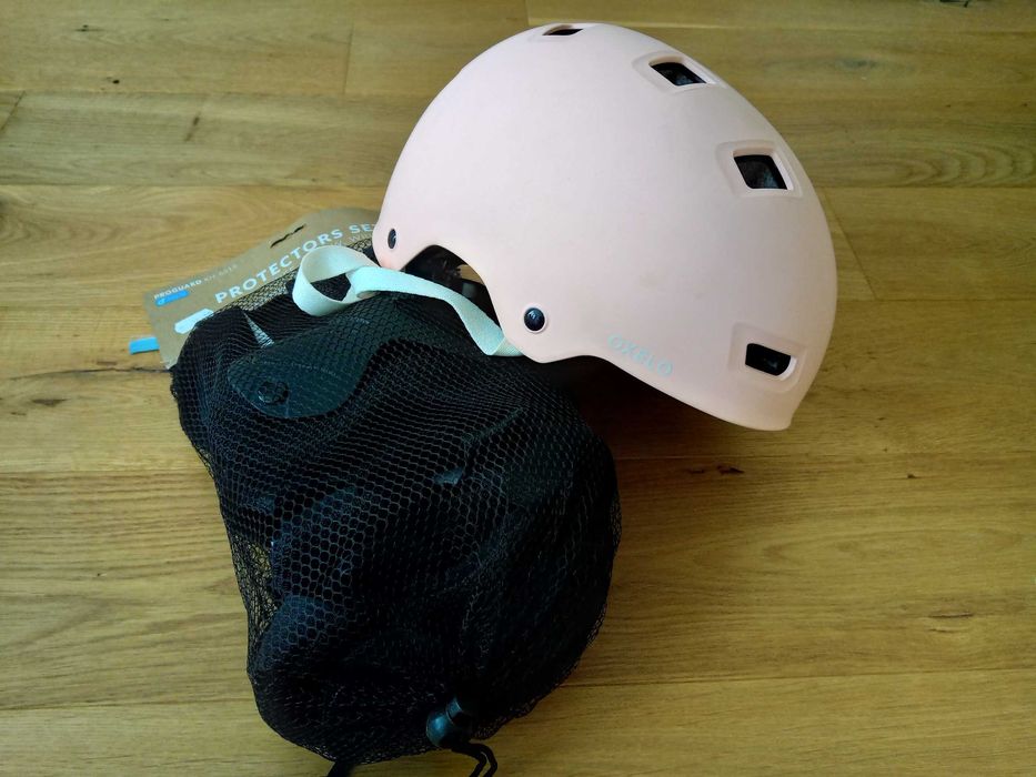 Детска  каска за ролери/колело - "Oxelo MF500" и протектори