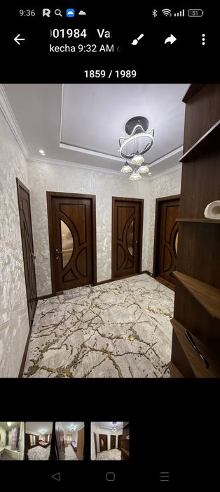 Chilonzor10 3xona 3etaj 4etajli 94000$