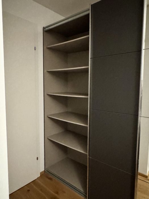 Dressing/Dulap 270/230/60 cm 3 usi culisante gri antracit/oglinda