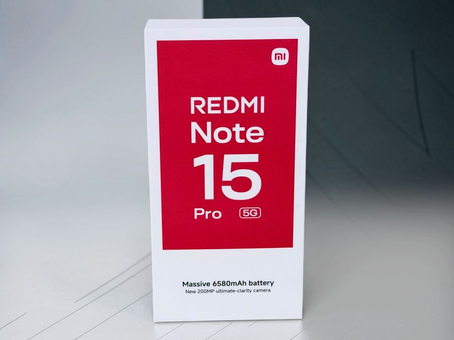 НОВ! Xiaomi Redmi Note 15 Pro 5G 256GB 8RAM Black 2г. Гаранция!