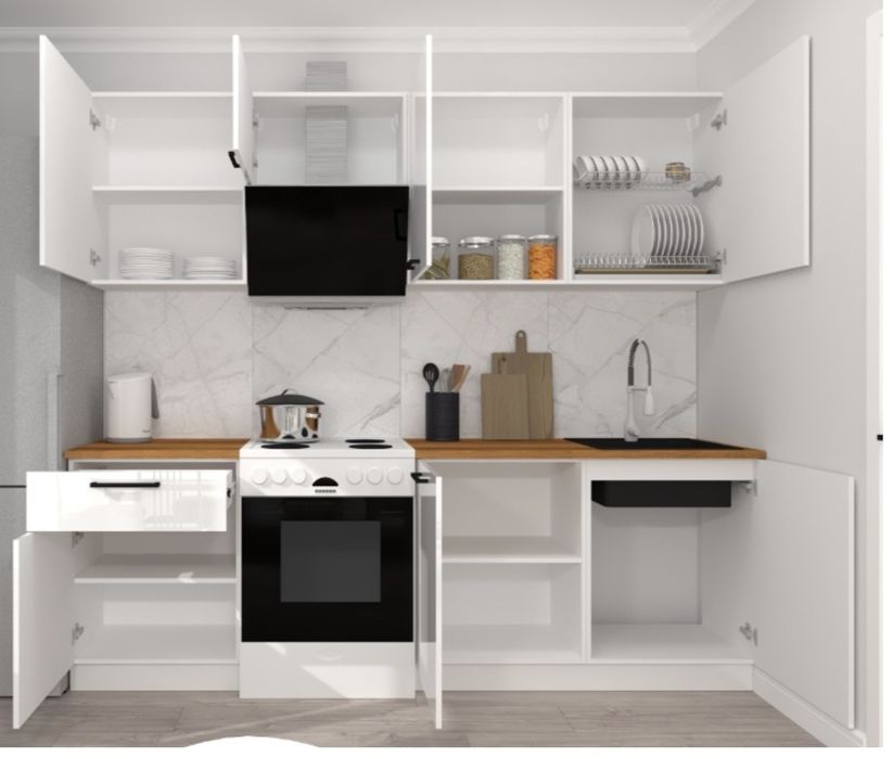 Дайын кухня 2.4 м | дуб Вотан | Астана