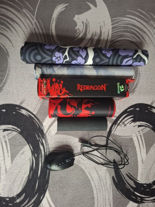 Mouse Redragon Predator M612+ Pachet 5x mouse pad