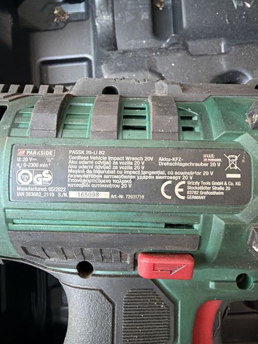 Pistol de impact Parkside X20V Team