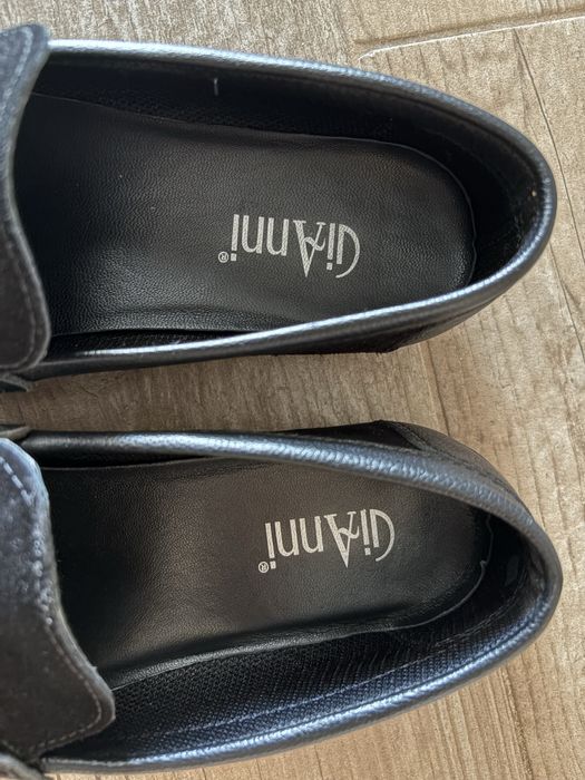 GiAnni Мъжки черни мокасини от естествен велур