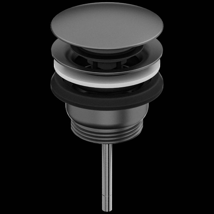 Витло за сифон за мивка Click-Clack 11/4″ , черен мат-BONOMINI