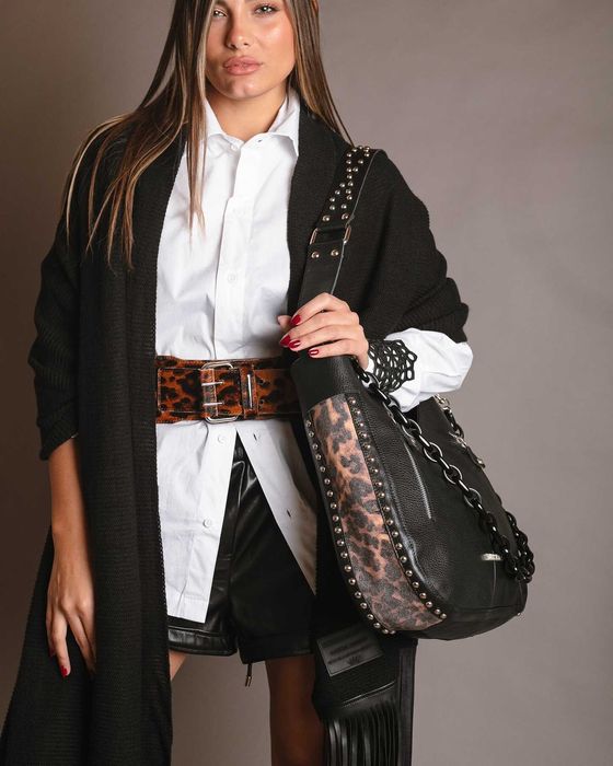 Capa / sal negru gros superb office calduros