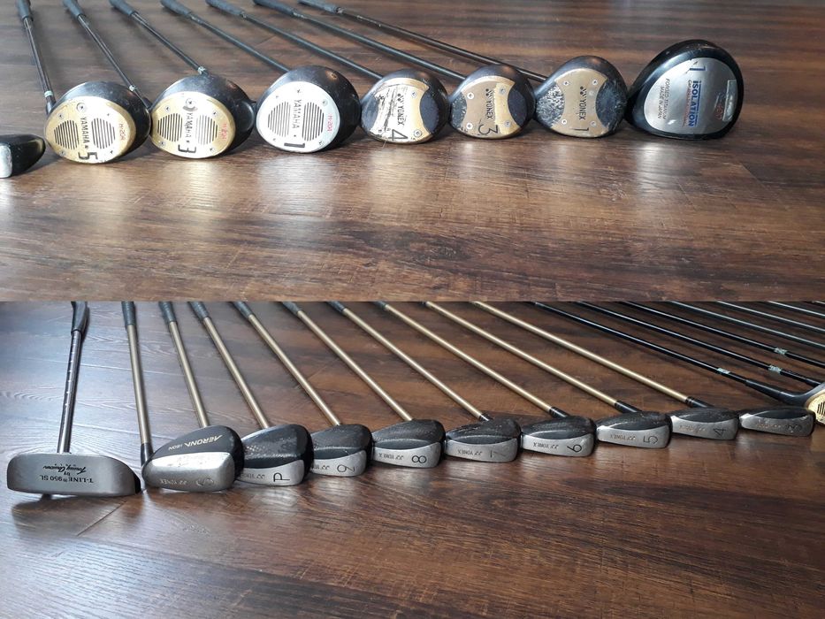 Клюшки для гольфа, полный комплект. 16 клюшек и 24 мяча.