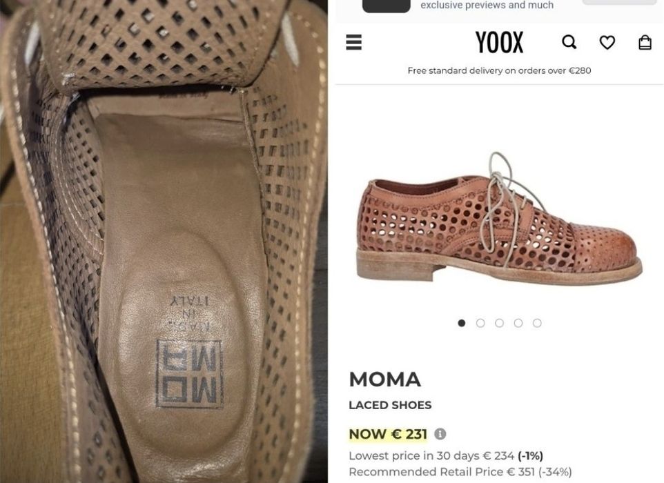 Pantofi de lux MOMA - Simbolul măiestriei artizanale italiene - 36