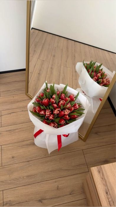 Букеты из тюльпанов по оптом цене