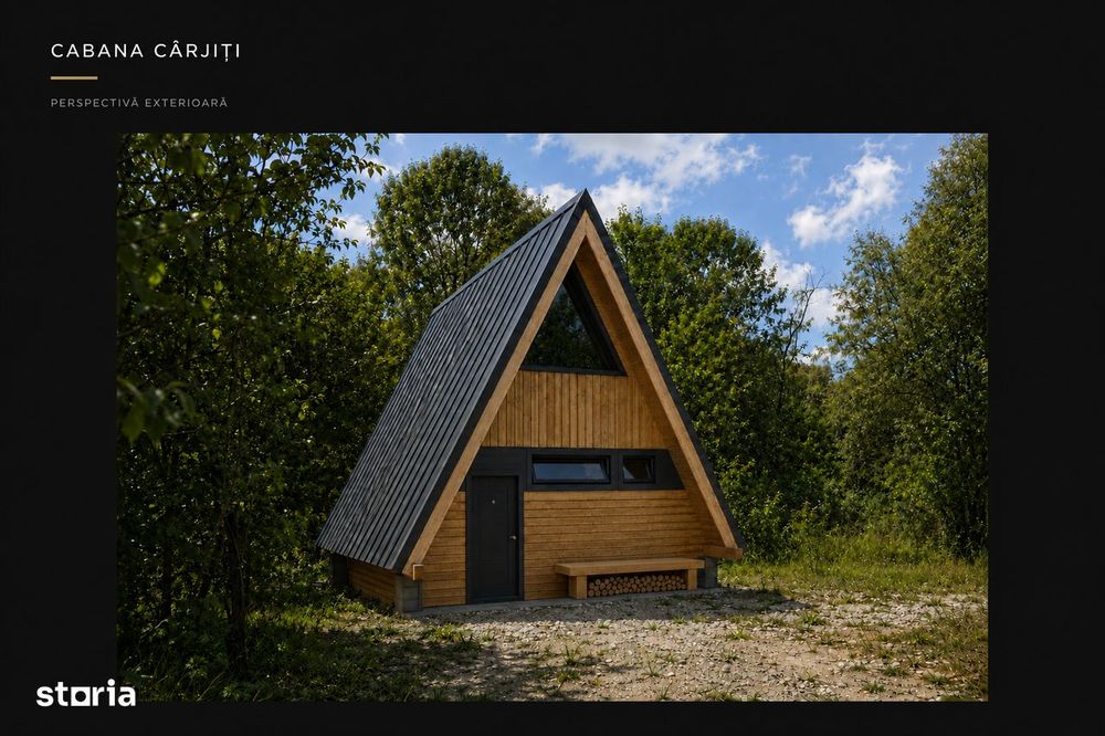 Cabană A-frame , 60 m², la 15 minute de Deva și Hunedoara