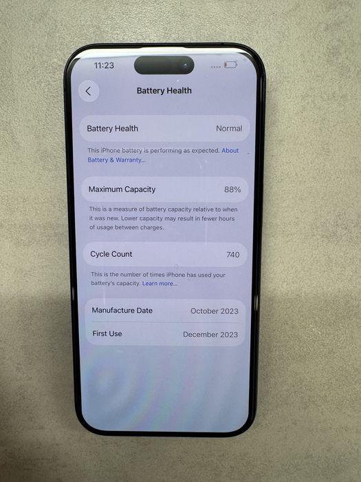 iPhone 15 Pro 256GB Black 88% Battery