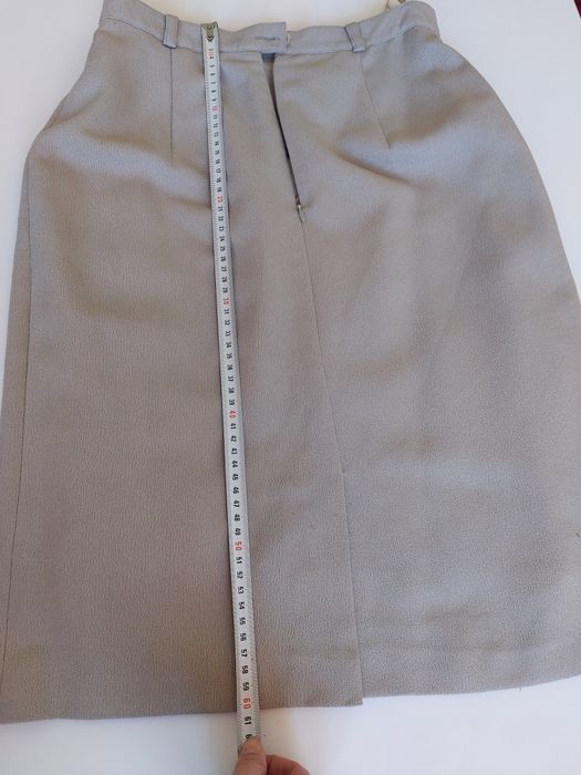 Fustă elegantă dreaptă crem
