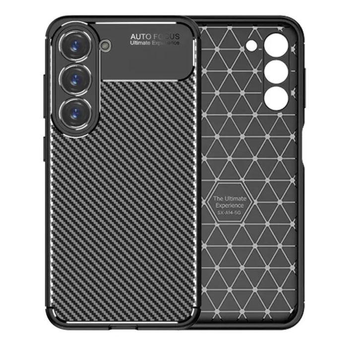 Samsung S22/S23/S24/S25 PLUS ULTRA Husa Silicon AutoFocus Carbon Patte