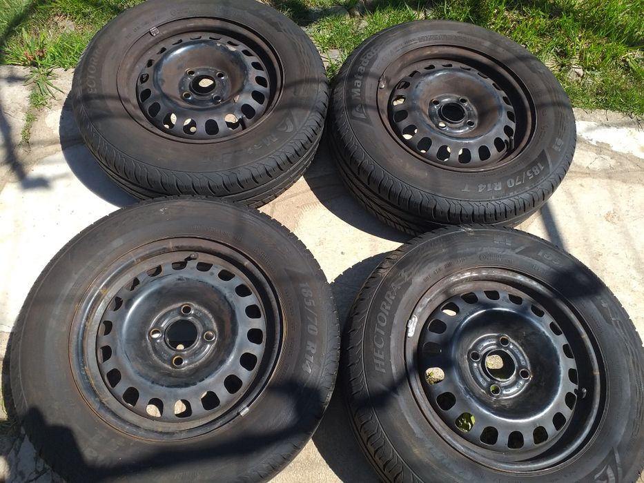 Гуми185/70/14 с джанти Опел