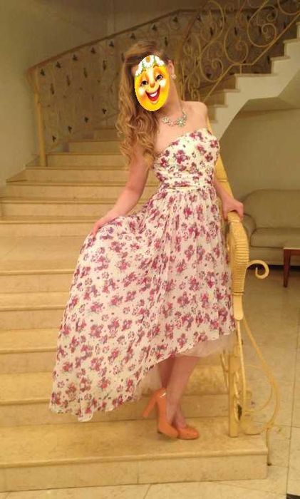 Шифоновое нарядное платье